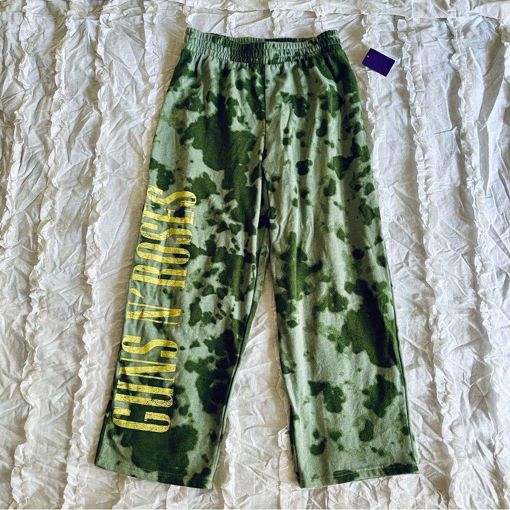 Guns N Roses Wide Leg Sweatpants